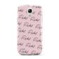 Personalised Pink Script Name Pattern Samsung Galaxy S4 Mini Case