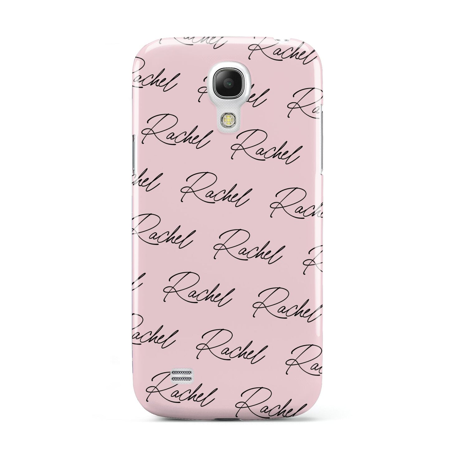 Personalised Pink Script Name Pattern Samsung Galaxy S4 Mini Case