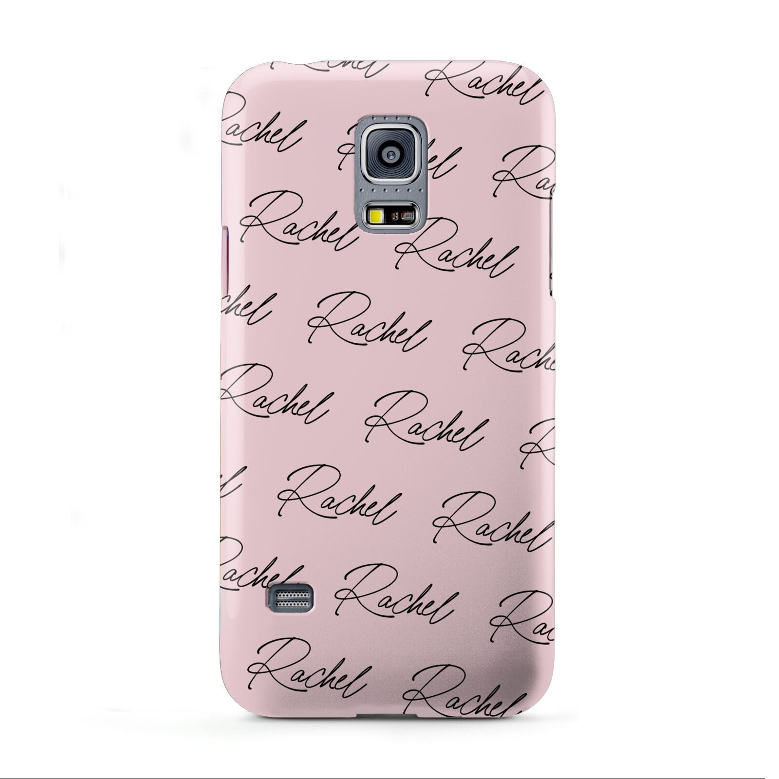 Personalised Pink Script Name Pattern Samsung Galaxy S5 Mini Case
