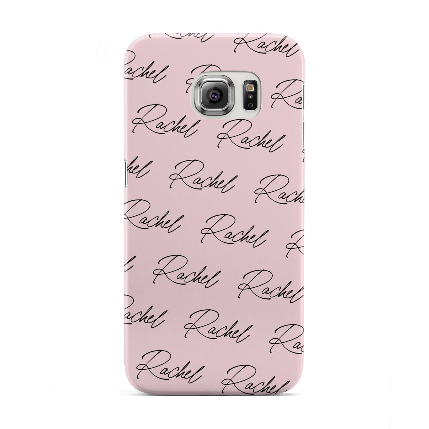 Personalised Pink Script Name Pattern Samsung Galaxy S6 Edge Case