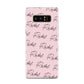 Personalised Pink Script Name Pattern Samsung Galaxy S8 Case