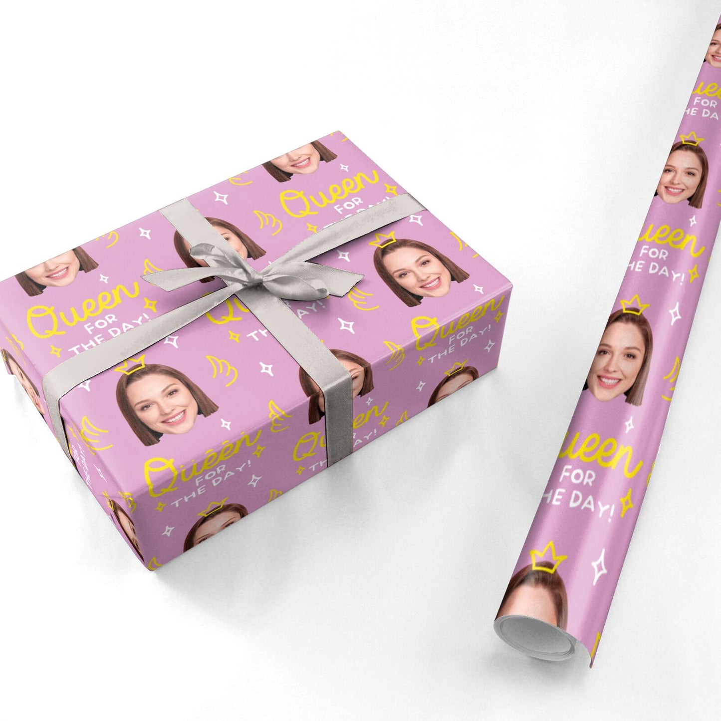 Personalised Queen For The Day Photo Personalised Wrapping Paper