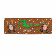 Personalised Reindeer Photo Face 6x2 Banner