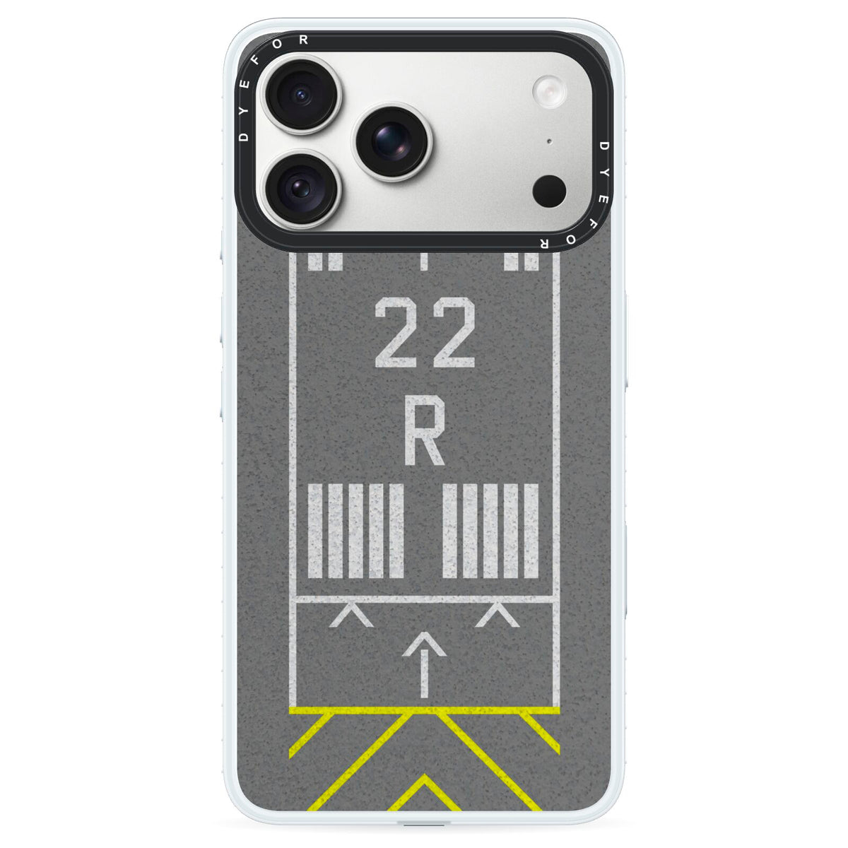 Personalised Runway iPhone 18 Pro Black Impact Pre order Case on Silver phone