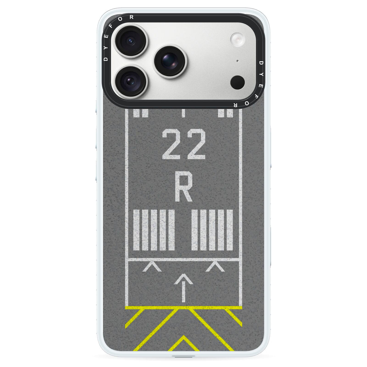 Personalised Runway iPhone 18 Pro Max Black Impact Pre order Case on Silver phone