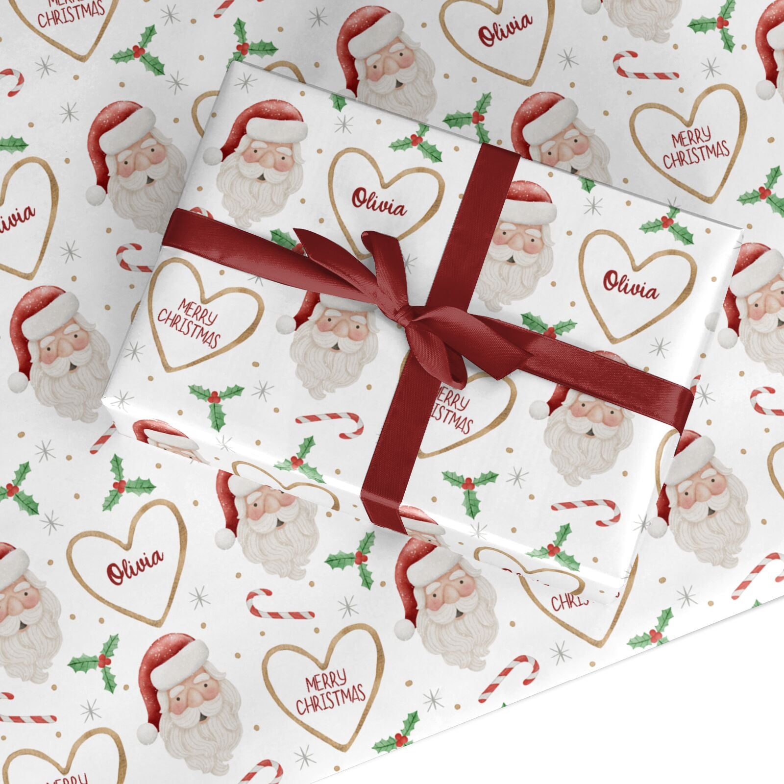 Personalised Santa Christmas Custom Wrapping Paper