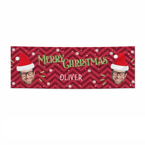 Personalised Santa Face Banner