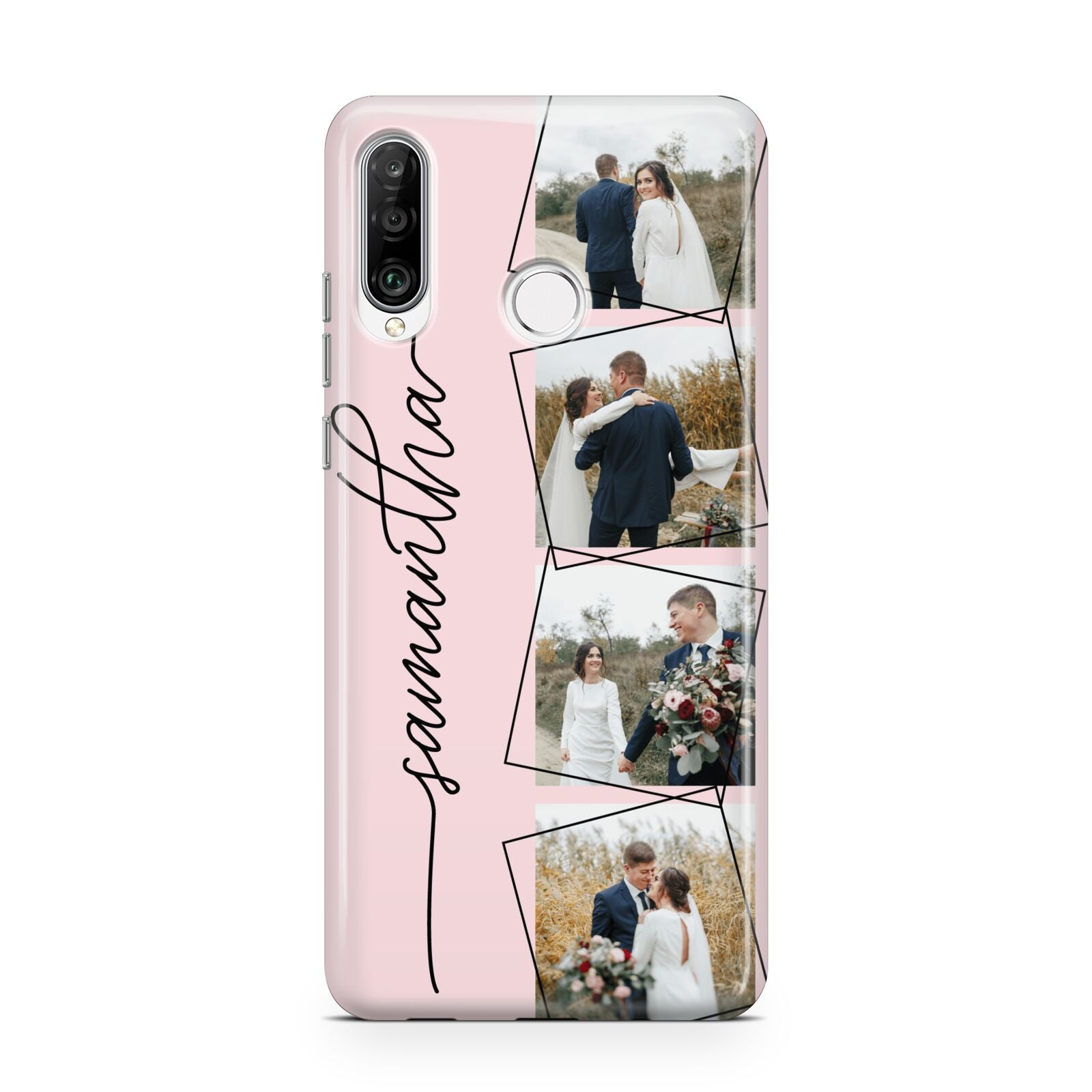 Personalised Wedding Photo Collage Design Huawei P30 Lite Phone Case