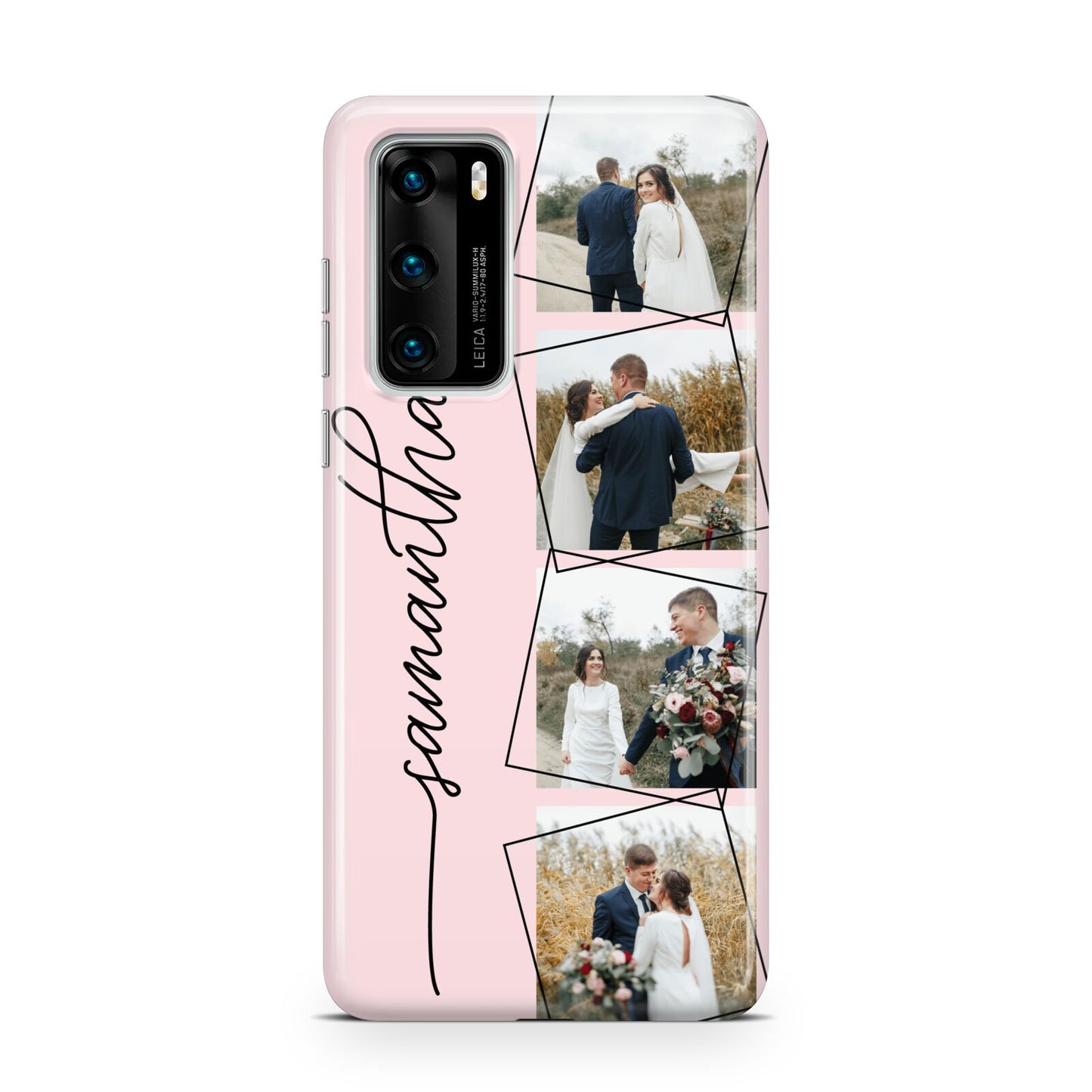 Personalised Wedding Photo Collage Design Huawei P40 Phone Case