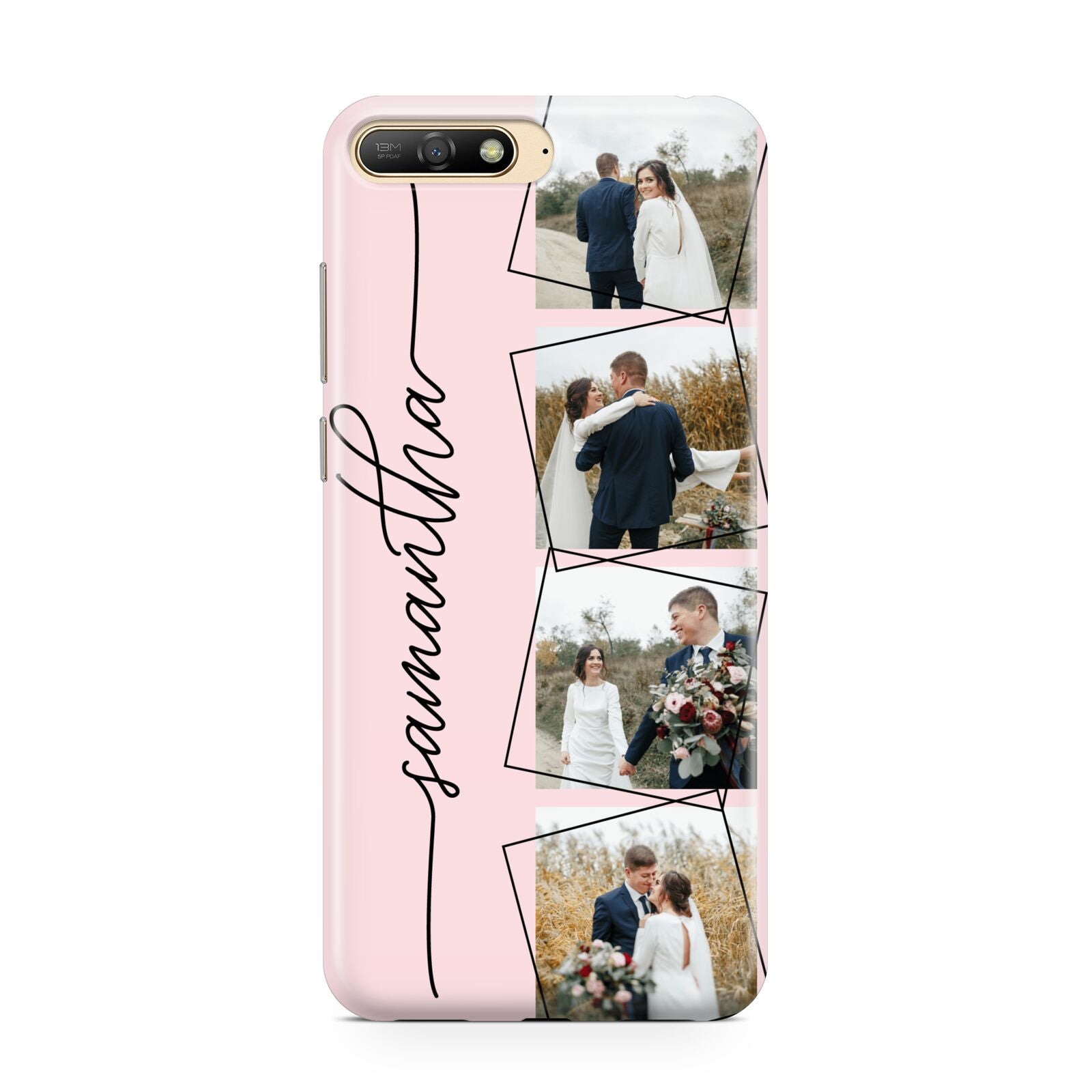 Personalised Wedding Photo Collage Design Huawei Y6 2018