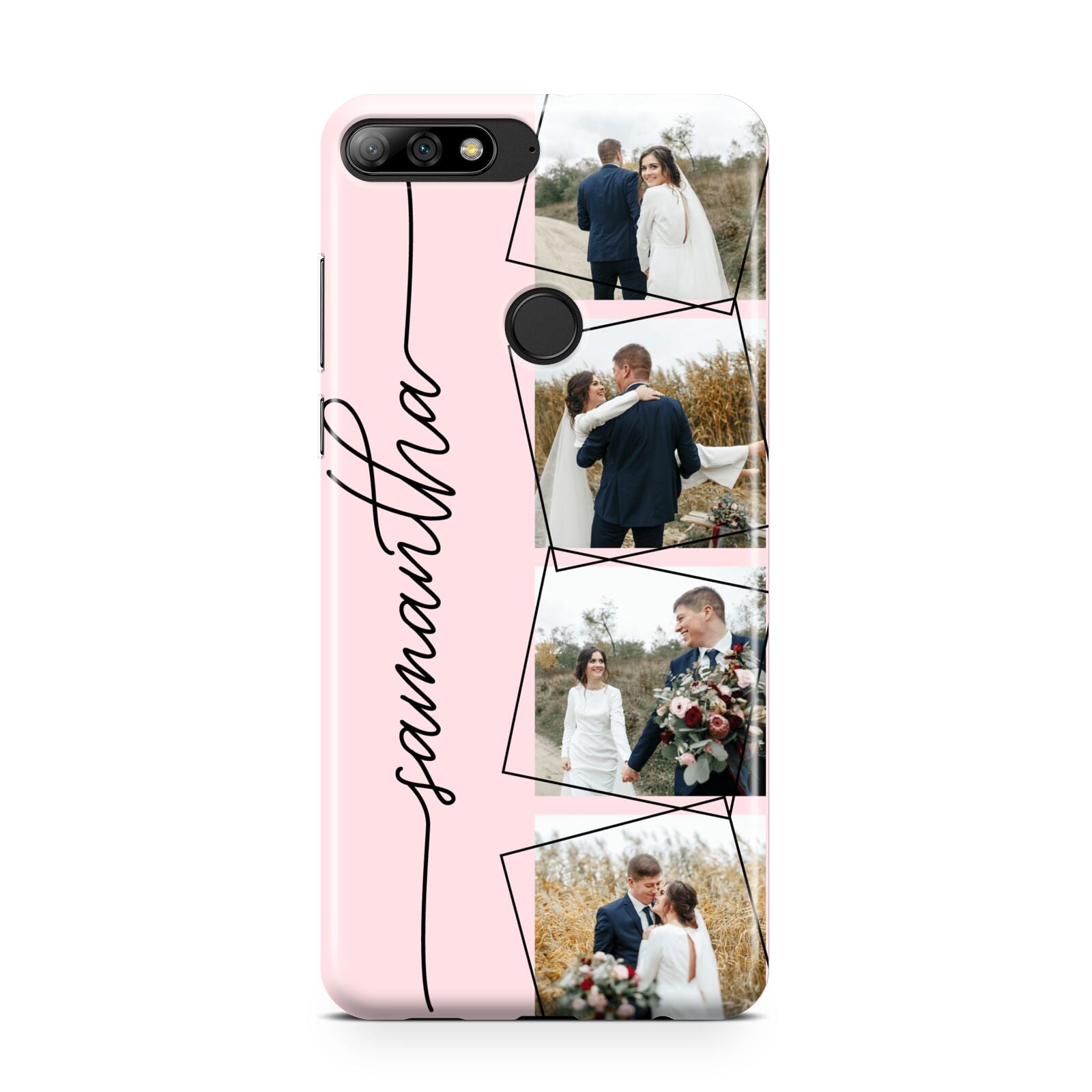 Personalised Wedding Photo Collage Design Huawei Y7 2018