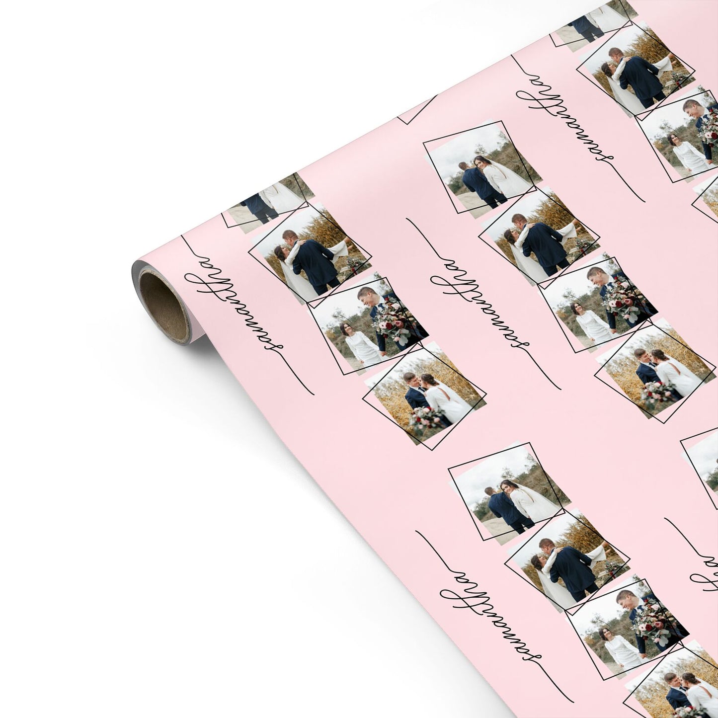 Personalised Wedding Photo Collage Design Personalised Gift Wrap