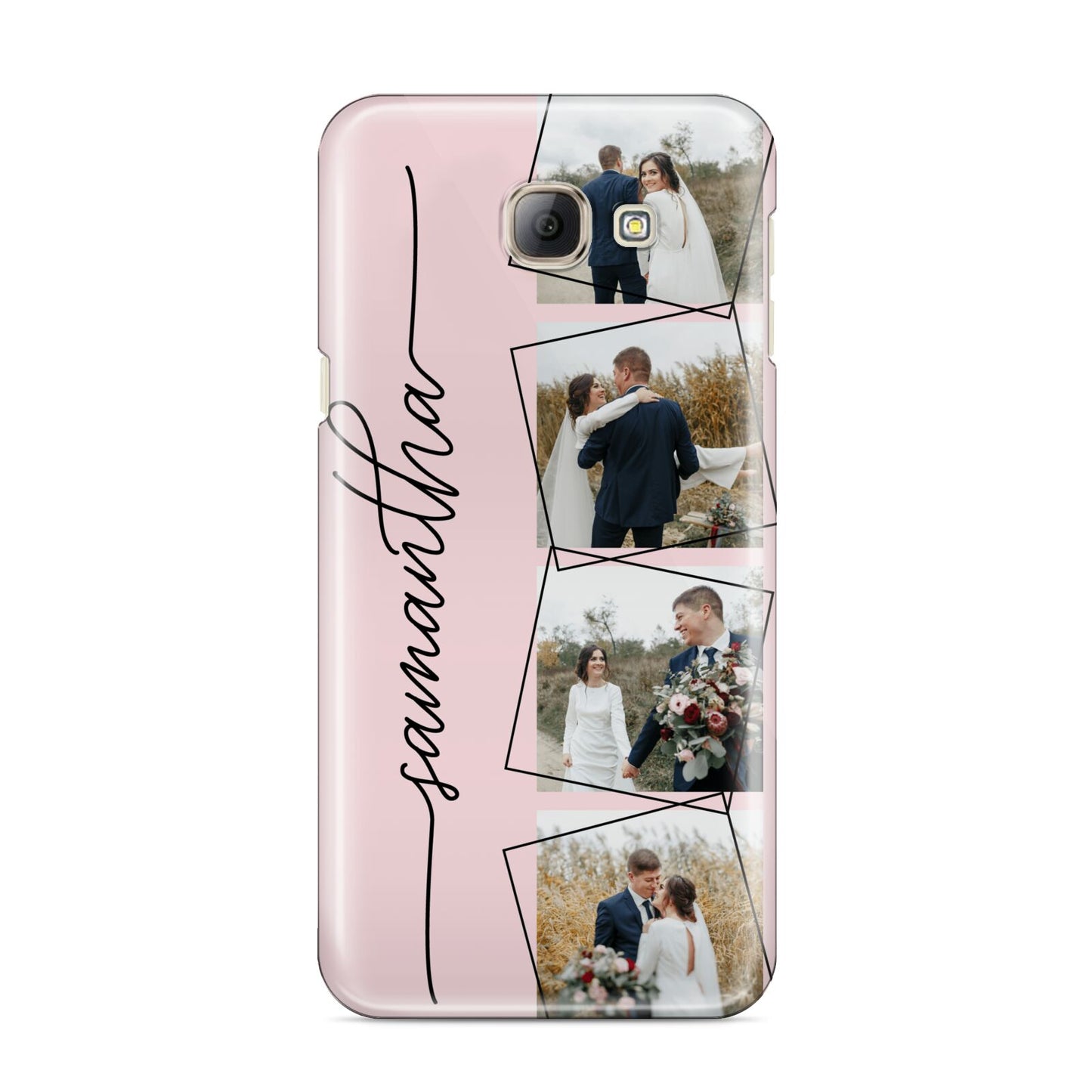 Personalised Wedding Photo Collage Design Samsung Galaxy A8 2016 Case