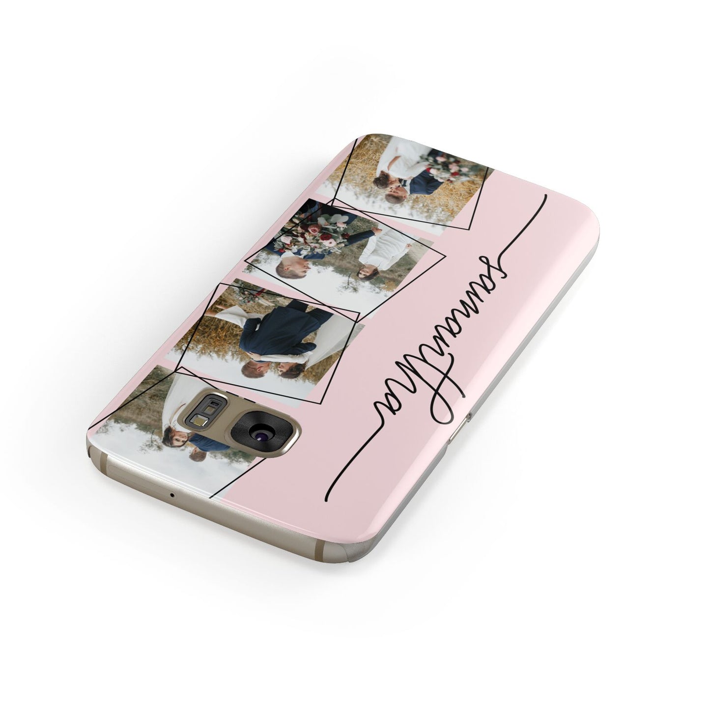 Personalised Wedding Photo Collage Design Samsung Galaxy Case Front Close Up