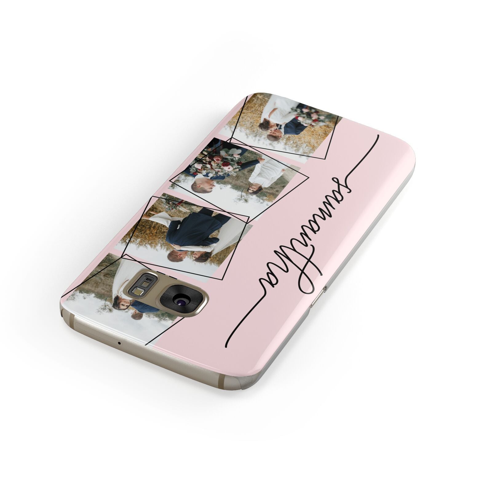 Personalised Wedding Photo Collage Design Samsung Galaxy Case Front Close Up