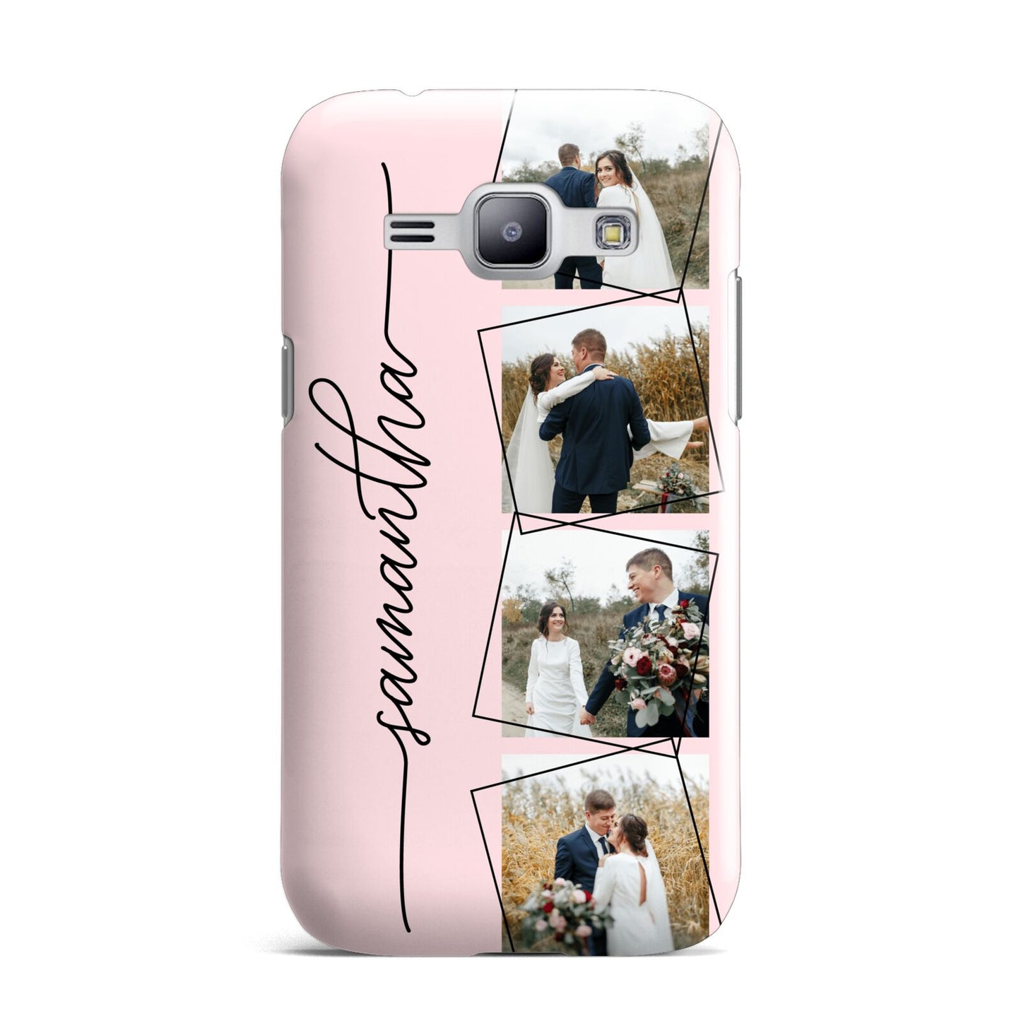 Personalised Wedding Photo Collage Design Samsung Galaxy J1 2015 Case