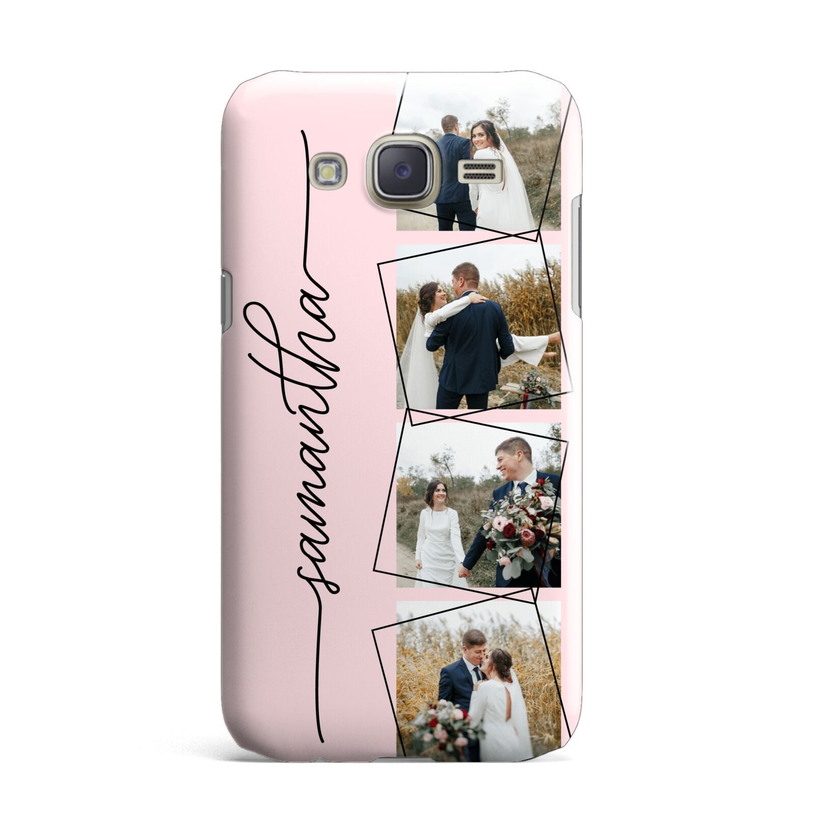 Personalised Wedding Photo Collage Design Samsung Galaxy J7 Case