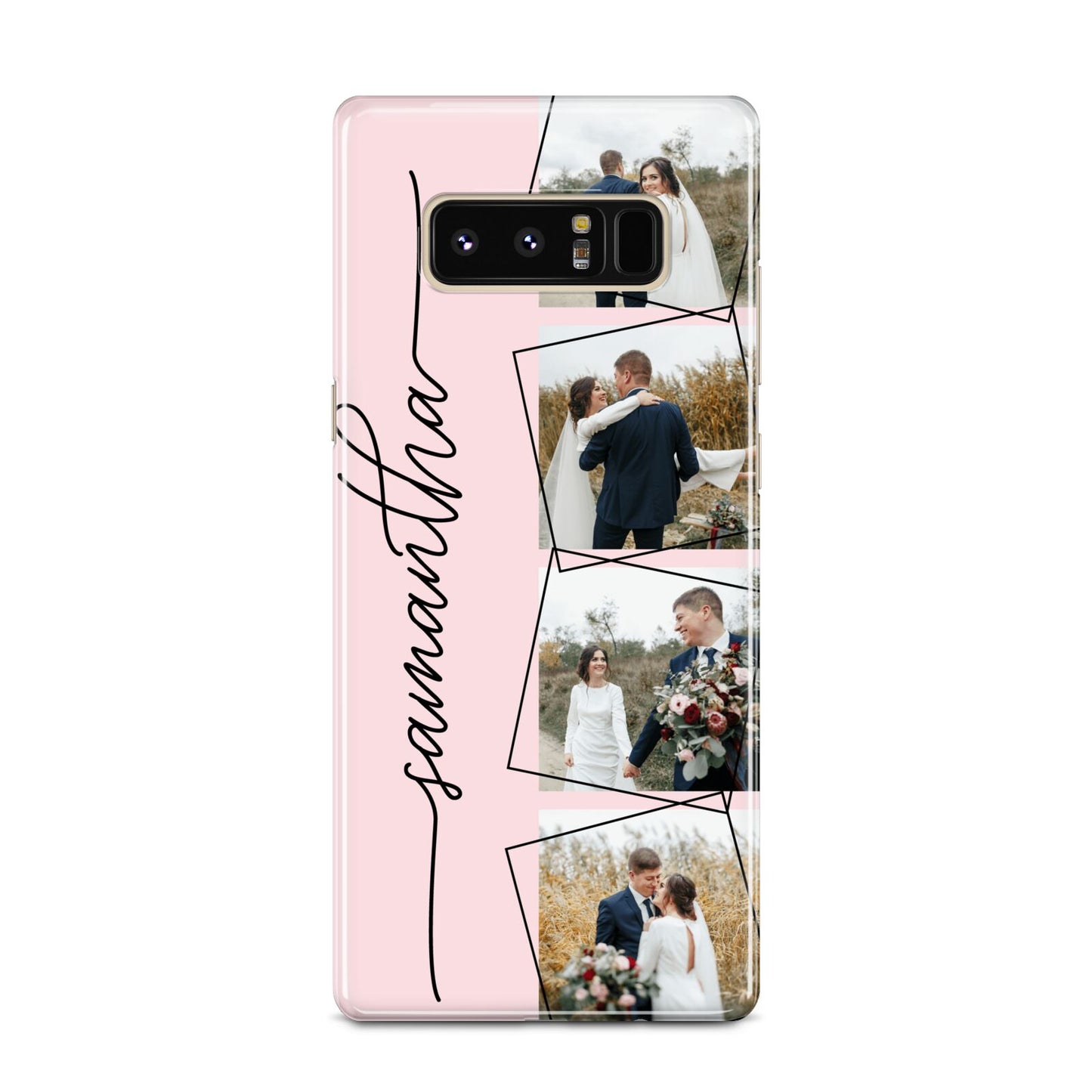 Personalised Wedding Photo Collage Design Samsung Galaxy Note 8 Case