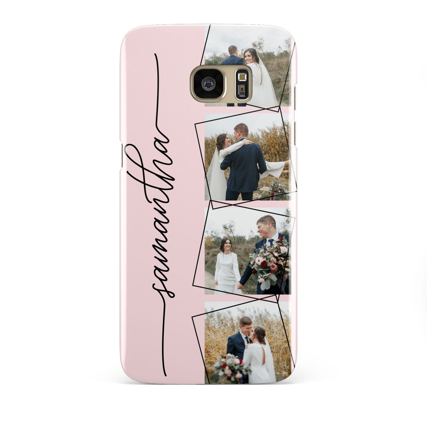 Personalised Wedding Photo Collage Design Samsung Galaxy S7 Edge Case