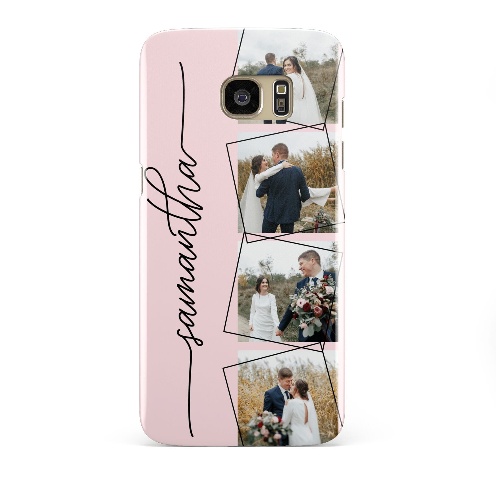 Personalised Wedding Photo Collage Design Samsung Galaxy S7 Edge Case