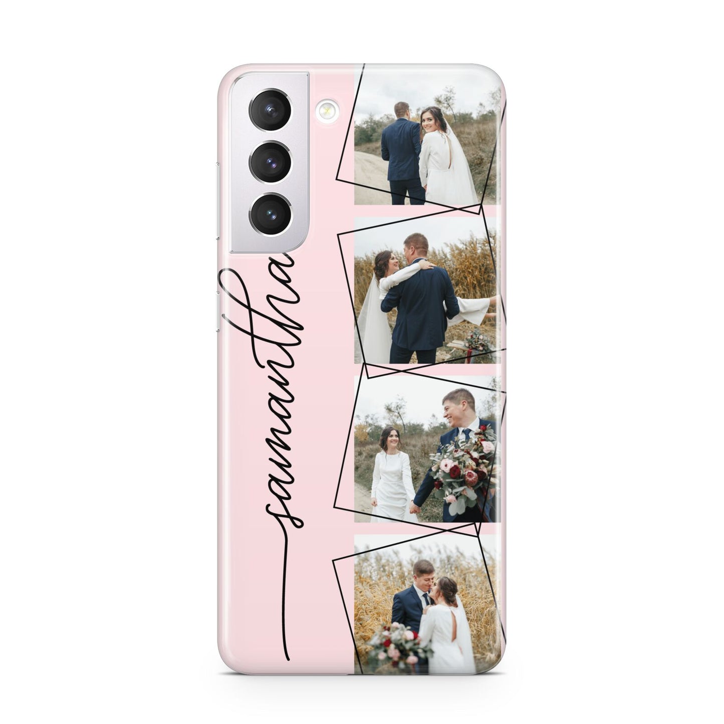 Personalised Wedding Photo Collage Design Samsung S21 Case