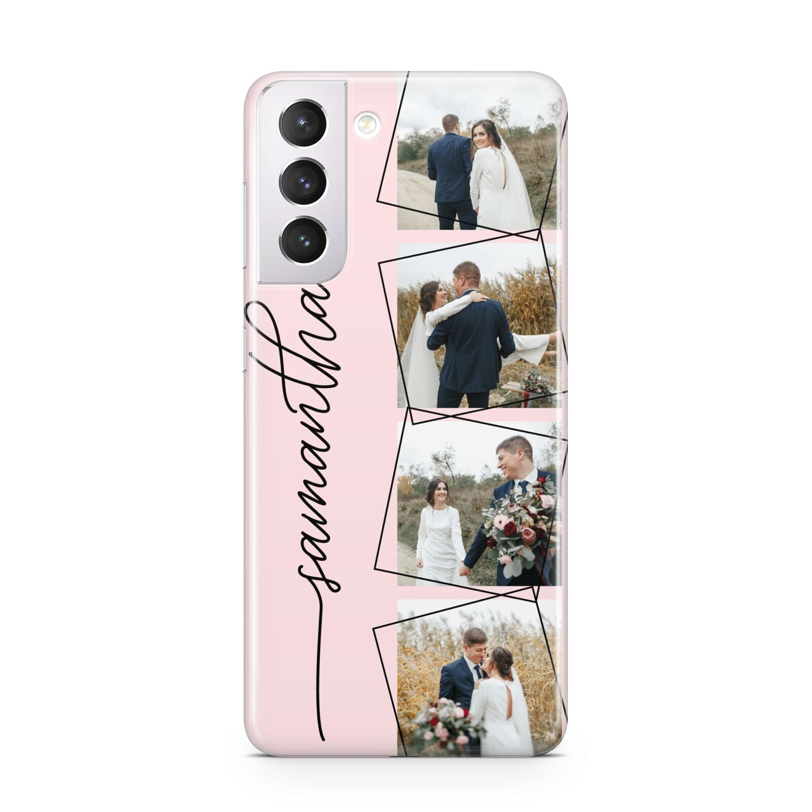 Personalised Wedding Photo Collage Design Samsung S21 Case