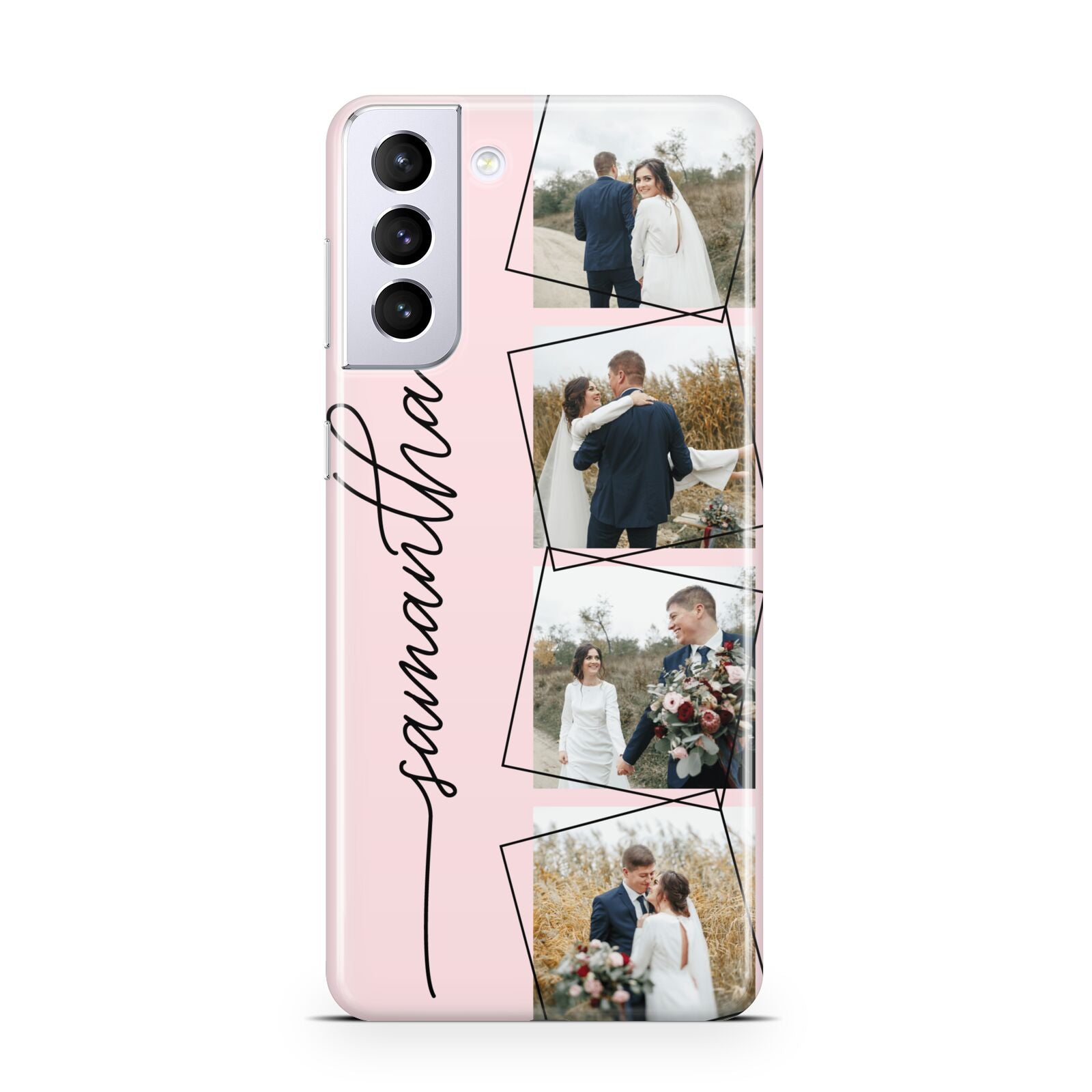Personalised Wedding Photo Collage Design Samsung S21 Plus Case