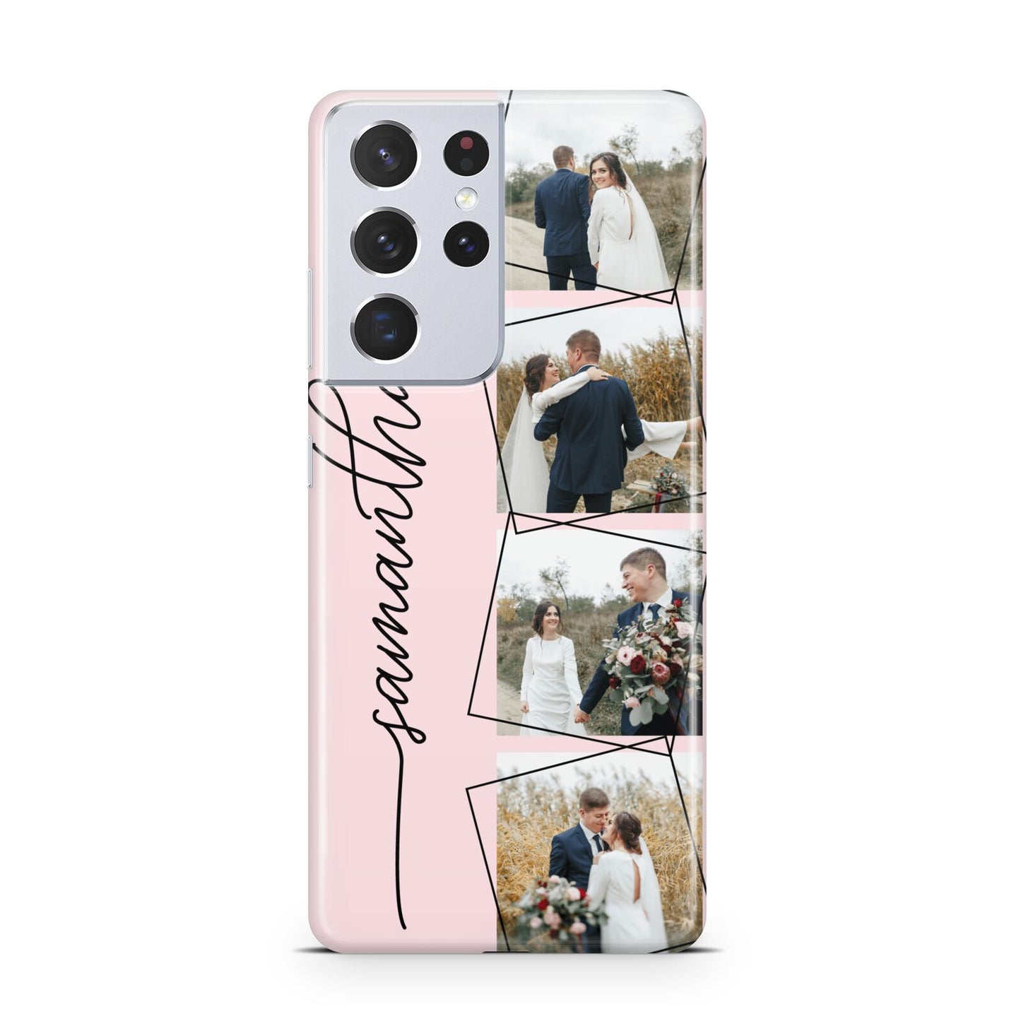 Personalised Wedding Photo Collage Design Samsung S21 Ultra Case