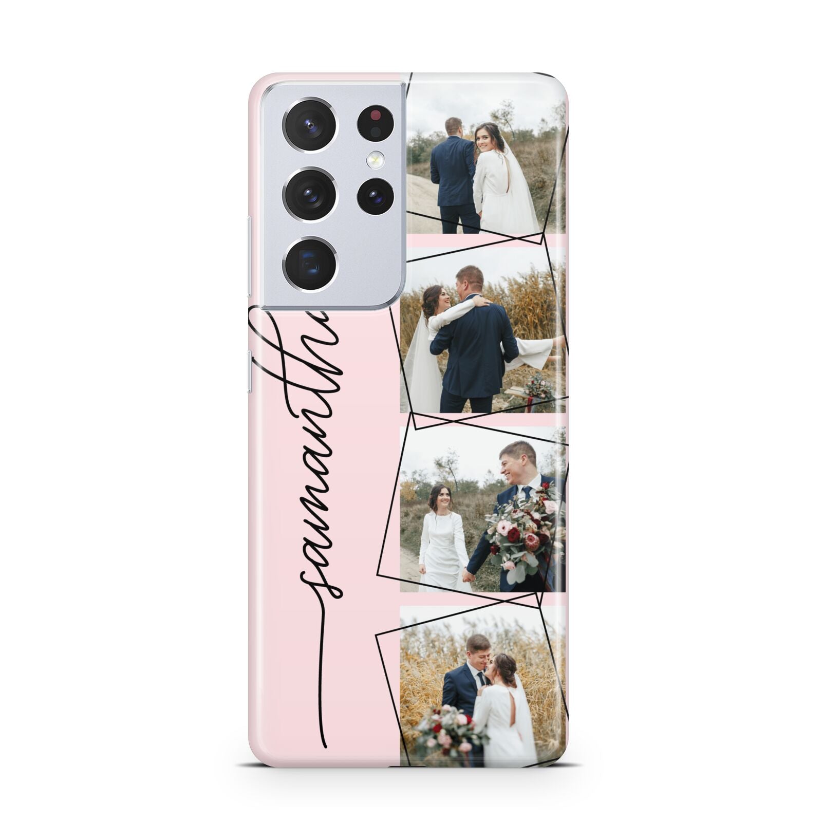 Personalised Wedding Photo Collage Design Samsung S21 Ultra Case