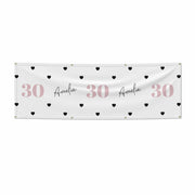 Personalised Womens Birthday Name and Age 6x2 Banner