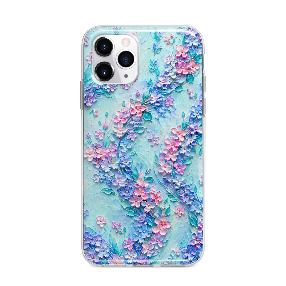 Petal Confetti Apple iPhone 11 Pro Max in Silver with Bumper Case
