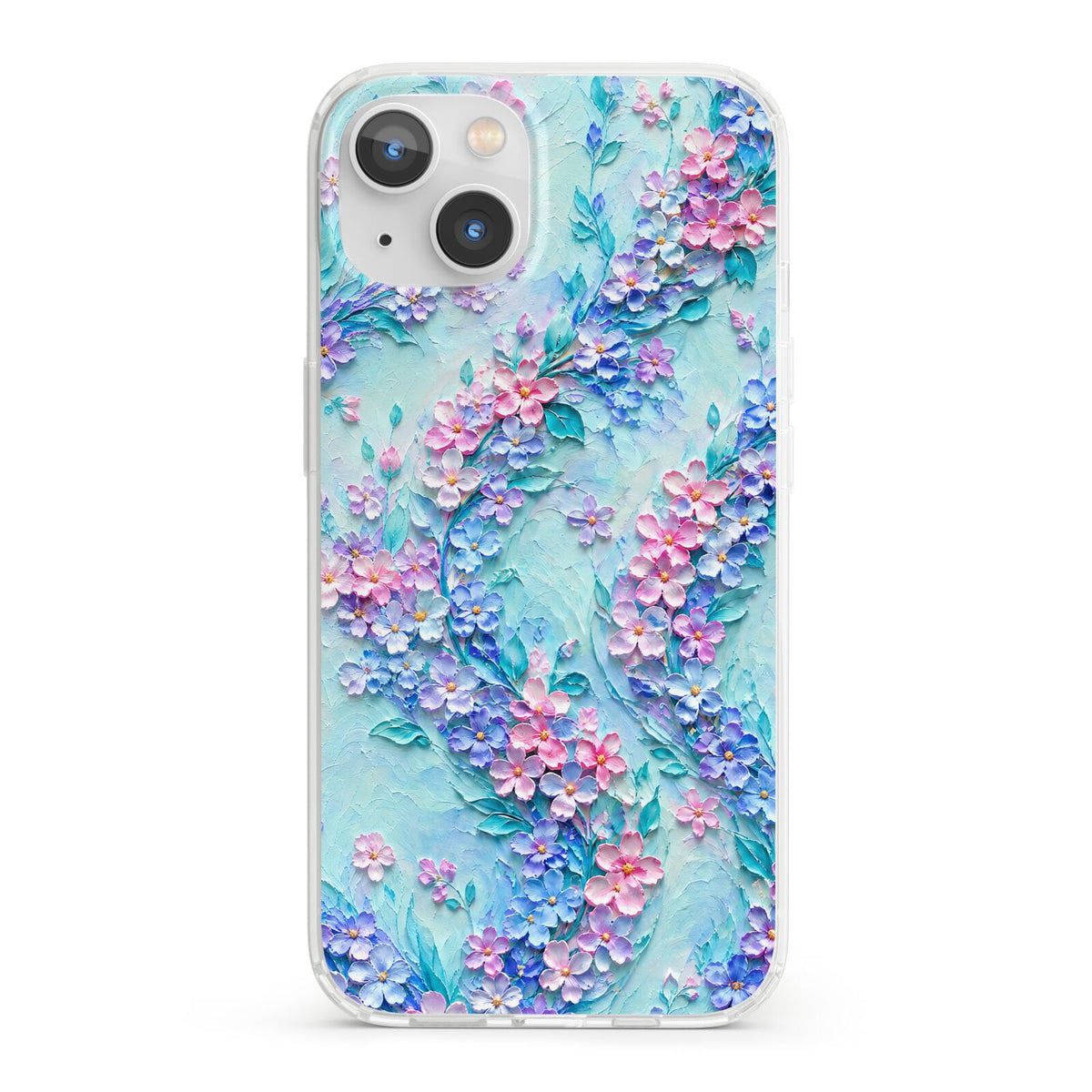Petal Confetti iPhone 13 Clear Bumper Case