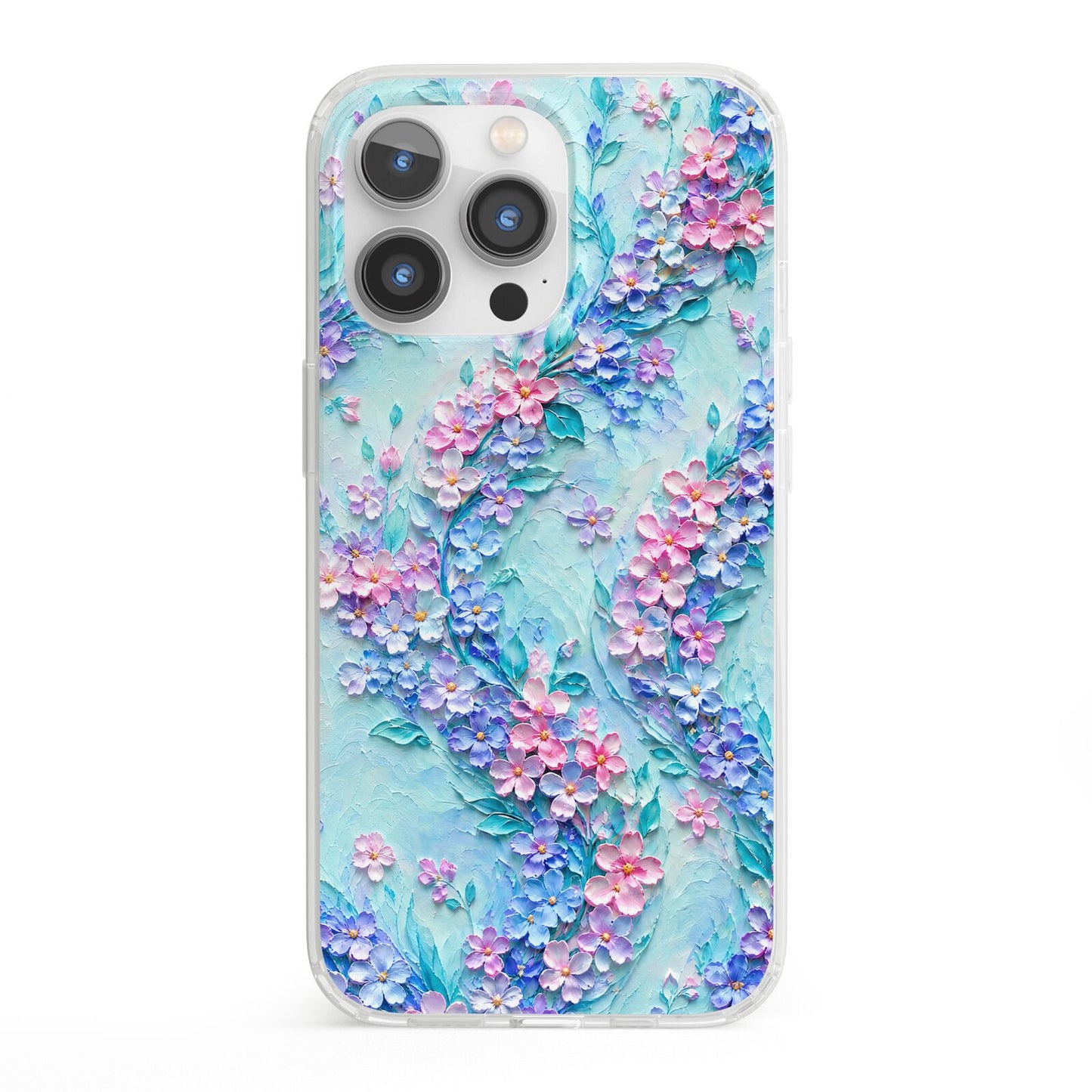Petal Confetti iPhone 13 Pro Clear Bumper Case