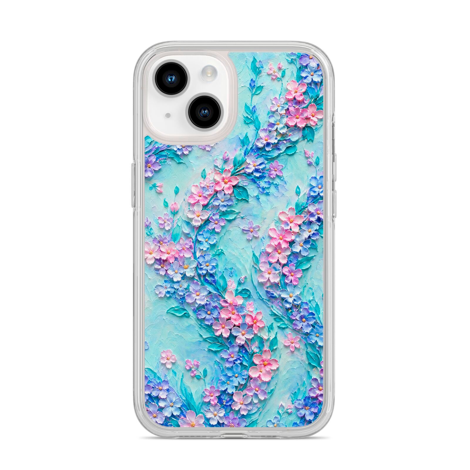 Petal Confetti iPhone 14 Clear Tough Case Starlight