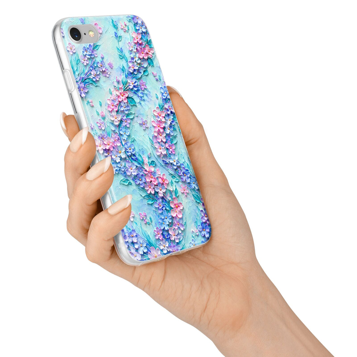 Petal Confetti iPhone 7 Bumper Case on Silver iPhone Alternative Image