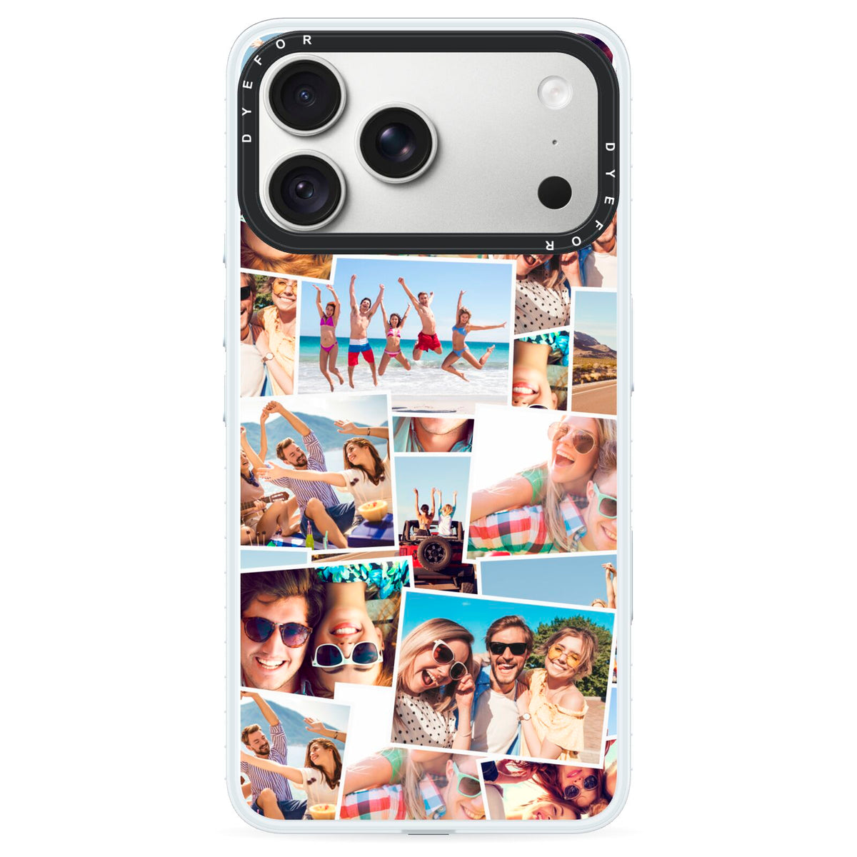 Photo Montage iPhone 18 Pro Max Black Impact Pre order Case on Silver phone