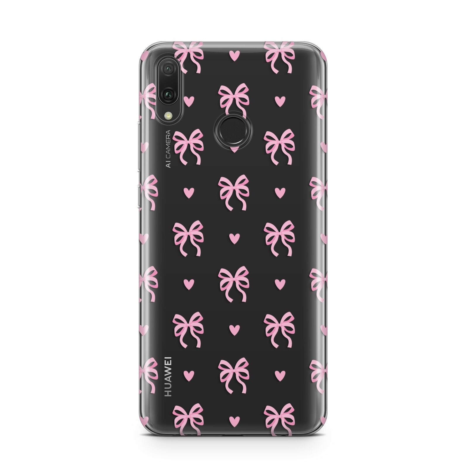 Pink Bow and Heart Huawei Y9 2019
