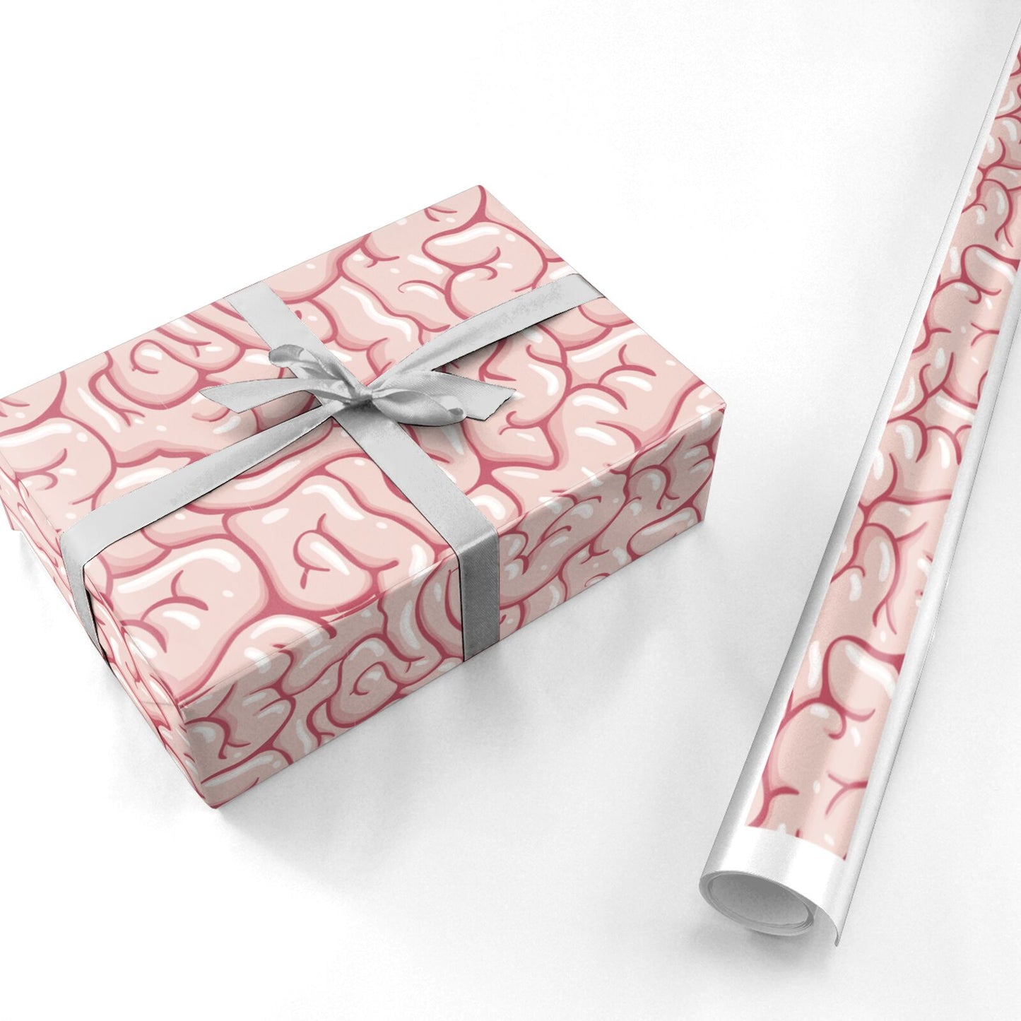 Pink Brain Personalised Wrapping Paper