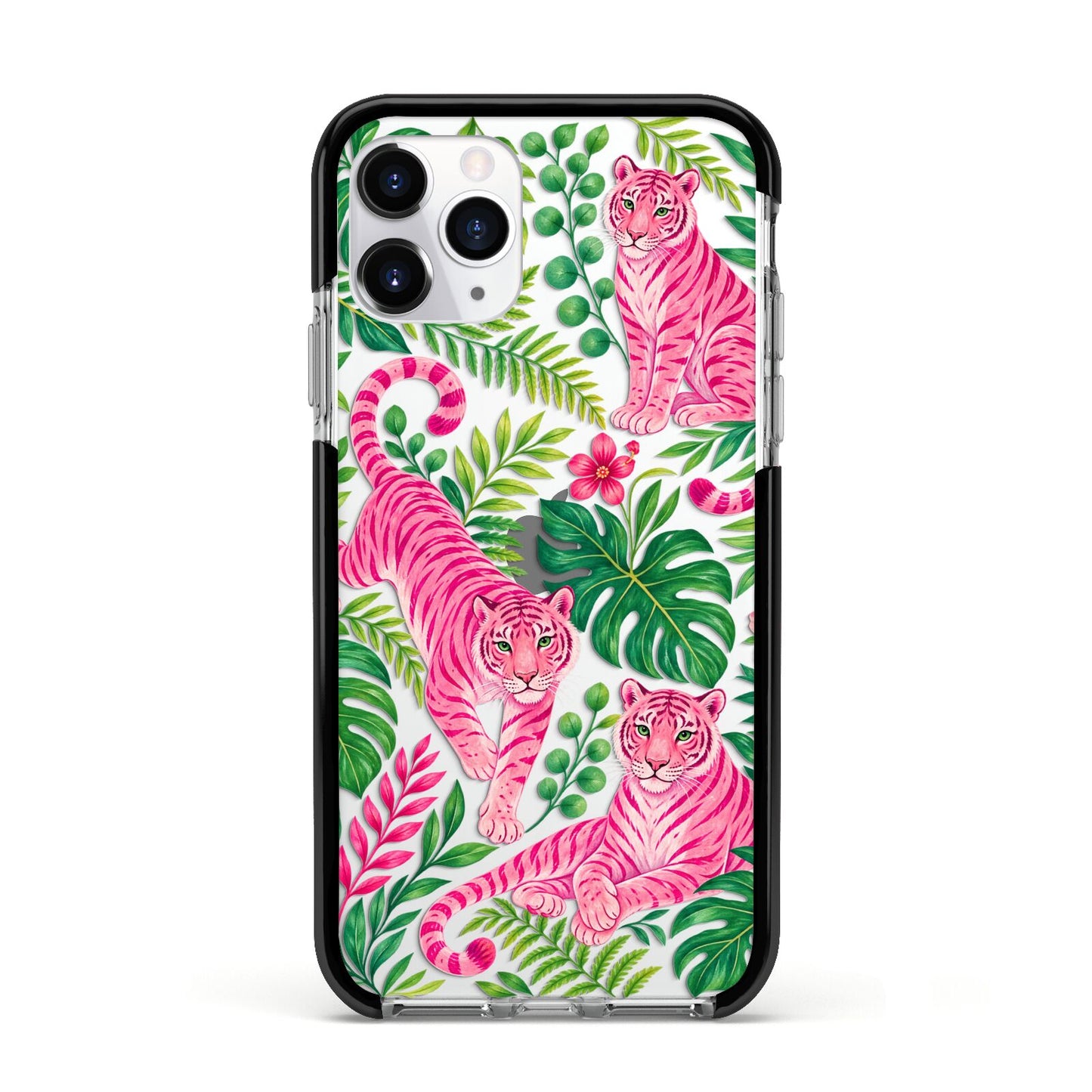 Pink Canopy Apple iPhone 11 Pro in Silver with Black Impact Case