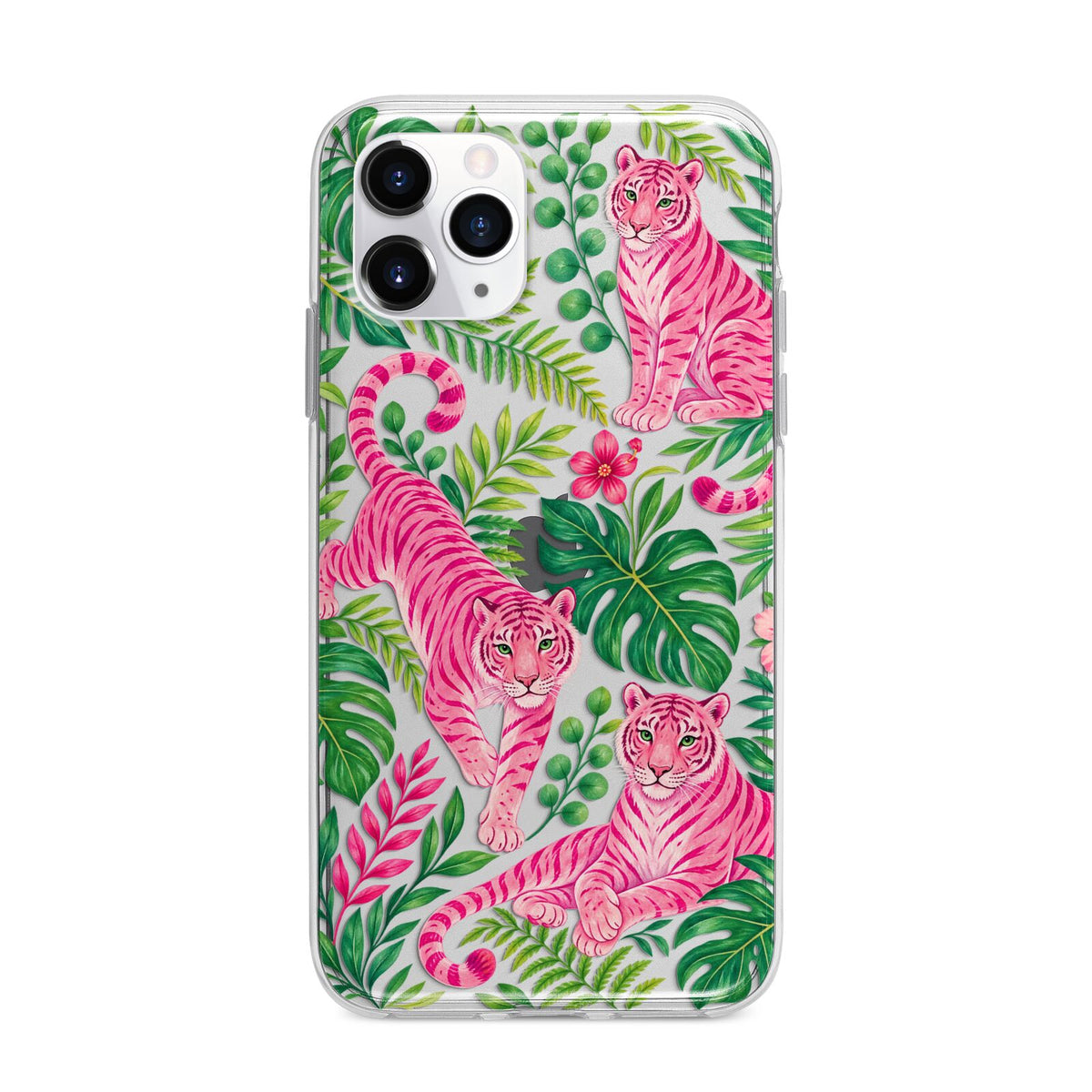 Pink Canopy Apple iPhone 11 Pro in Silver with Bumper Case