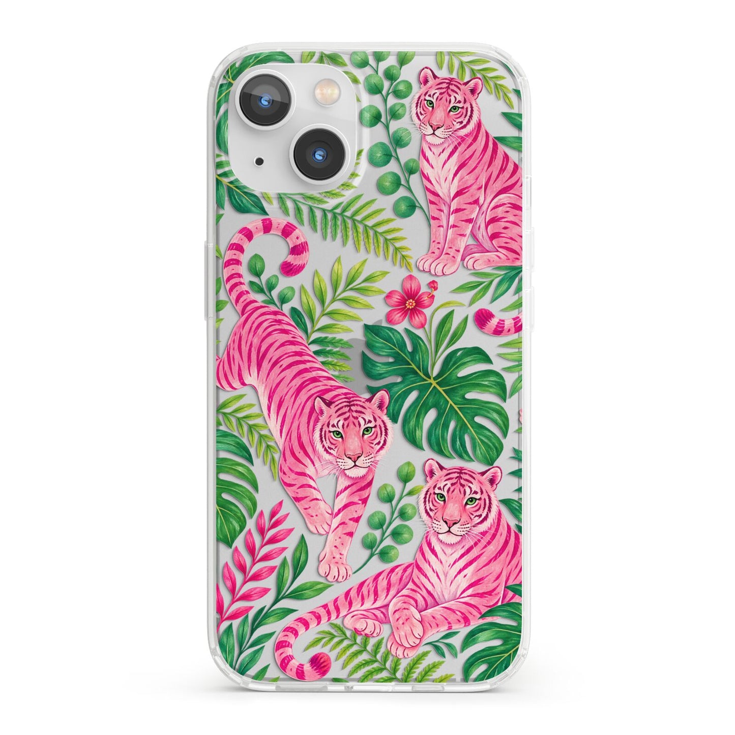 Pink Canopy iPhone 13 Clear Bumper Case