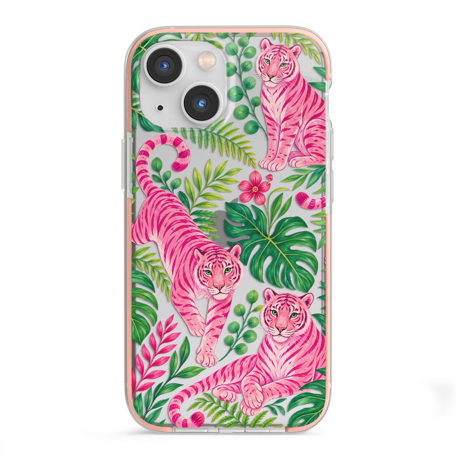 Pink Canopy iPhone 13 Mini TPU Impact Case with Pink Edges