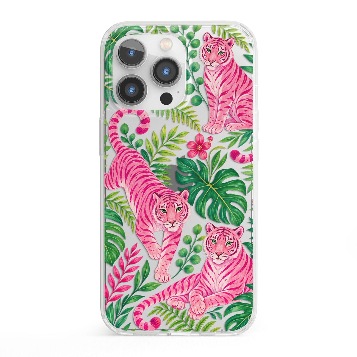 Pink Canopy iPhone 13 Pro Clear Bumper Case