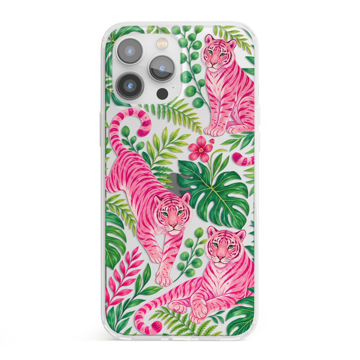 Pink Canopy iPhone 13 Pro Max Clear Bumper Case