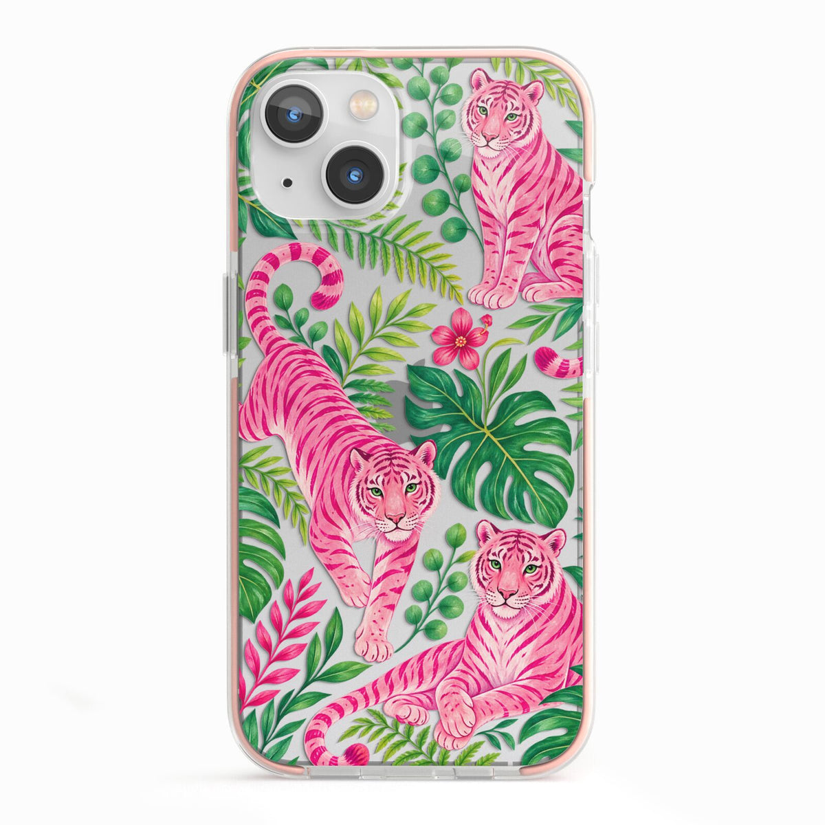 Pink Canopy iPhone 13 TPU Impact Case with Pink Edges