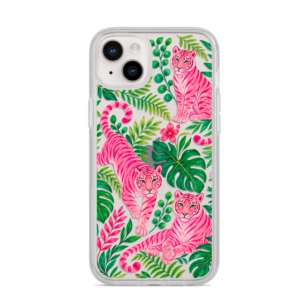 Pink Canopy iPhone 14 Plus Clear Tough Case Starlight
