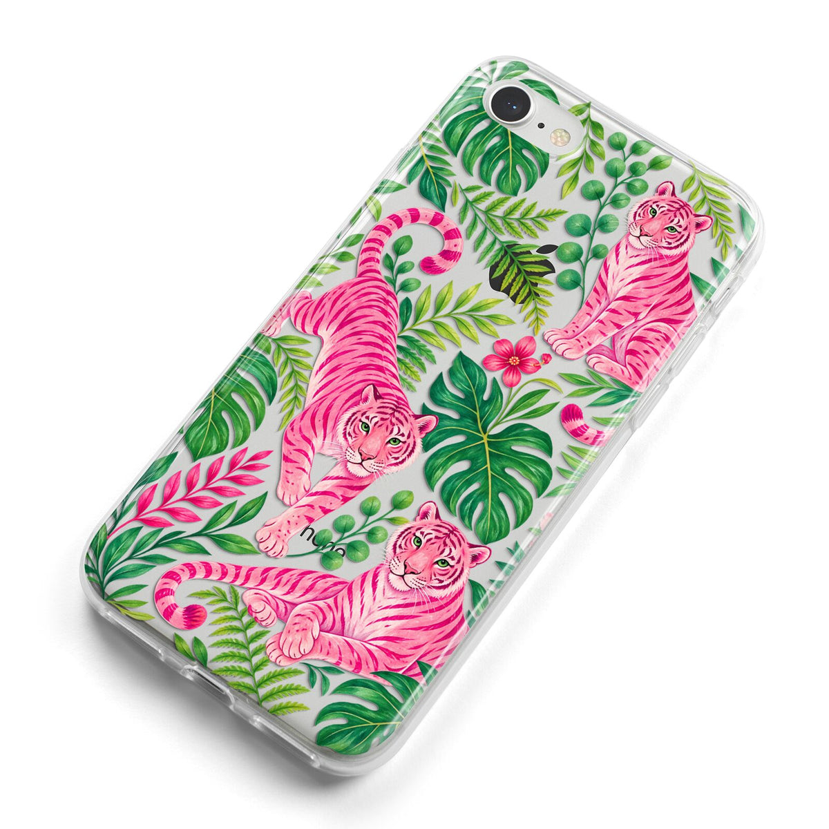 Pink Canopy iPhone 8 Bumper Case on Silver iPhone Alternative Image