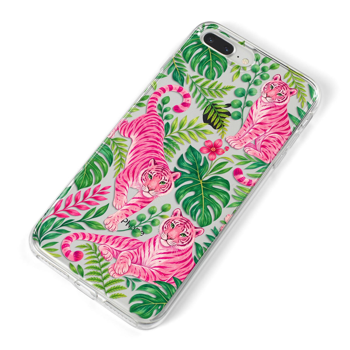 Pink Canopy iPhone 8 Plus Bumper Case on Silver iPhone Alternative Image