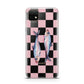 Pink Checkerboard Sardines Huawei Enjoy 20 Phone Case