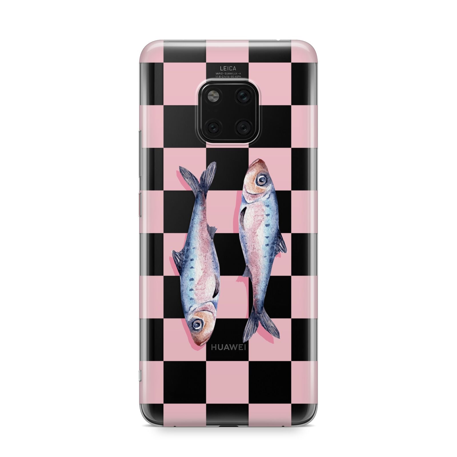 Pink Checkerboard Sardines Huawei Mate 20 Pro Phone Case
